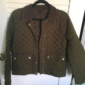 J.Crew Olive Green Barn Coat Size Small